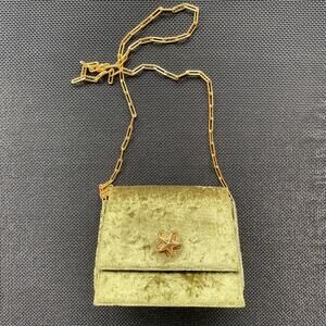 Velvet Green Star Detail Turn-Lock Sling Bag CHARLES KEITH Bags